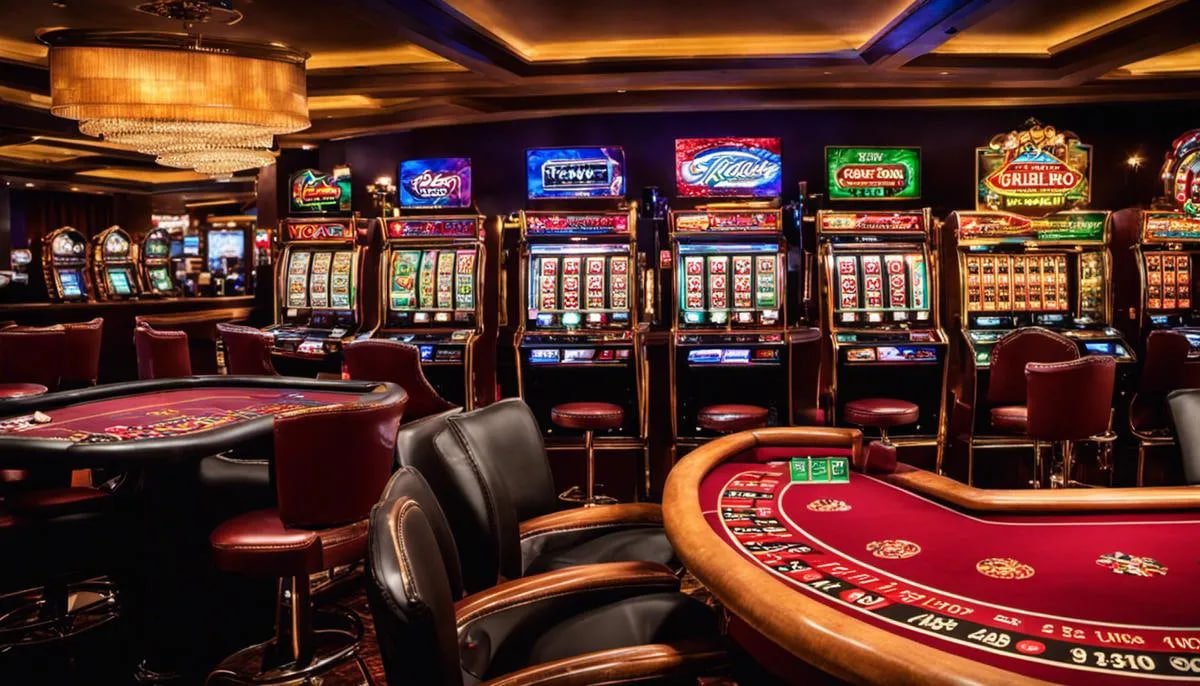 Tabel pembayaran transparan di meja kami Tabel pembayaran kombinasi kartu untuk Caribbean Stud Poker di kantin slot