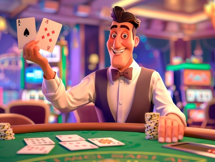 Antarmuka permainan angka 3D di kantin slot dengan pilihan digit dan hasil live